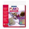 Пластика "Fimo Classic" комплект для мастер-класса "Мокуме-гайн" Набор из 4 разных Fimo classic блоков по 56г и полностью иллюстрированных ин