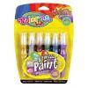 Жидкие краски в пластиковой тубе с большой кисточкой "Patio Colorino Kids" металлик 6 цветов в блистере