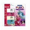 Пластика (полимерная масса) "Fimo Soft" набор "Единороги" для детей  из 4-ех половинчатых блоков, книги с инструкциями на английском